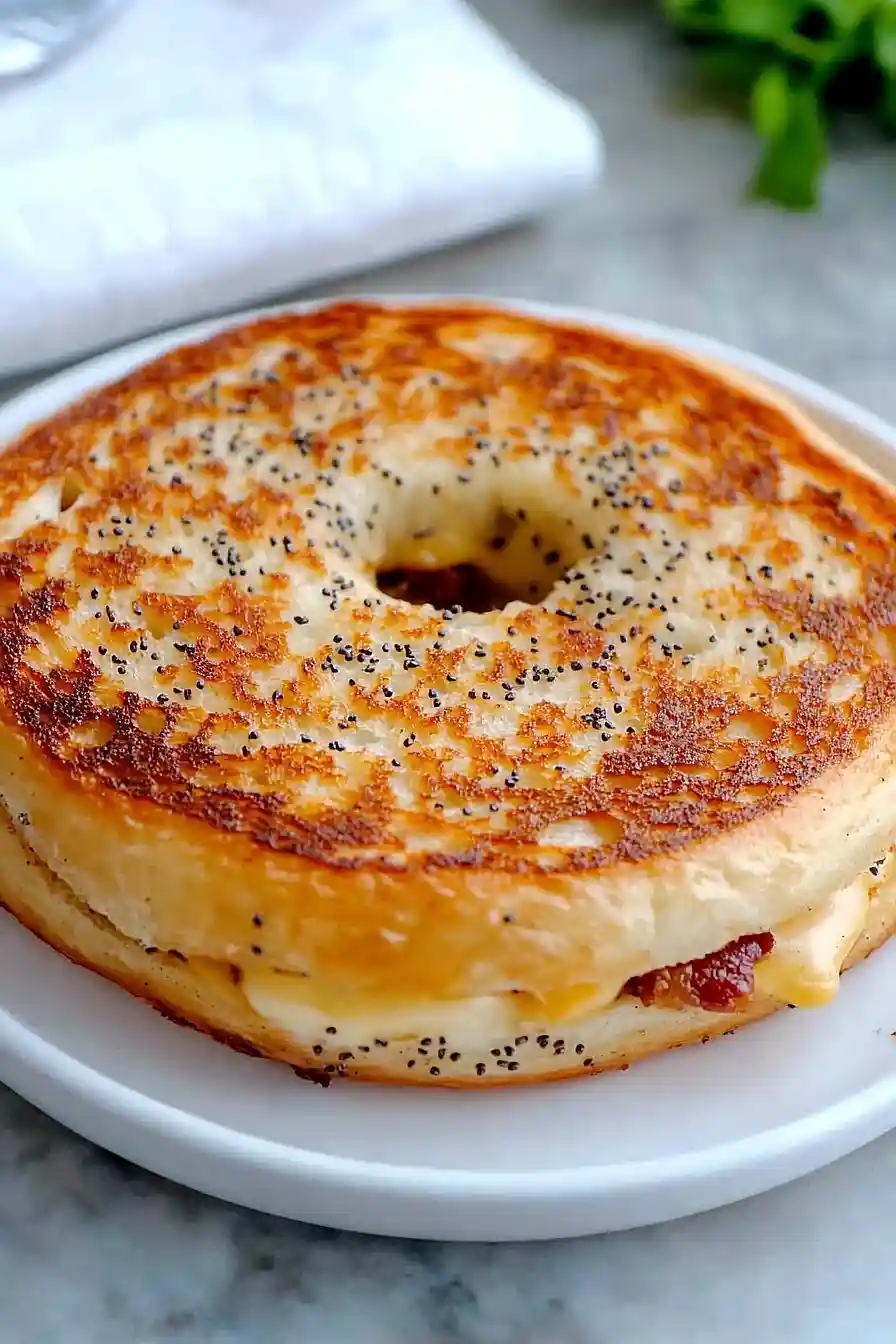 everything bagel grilled cheese