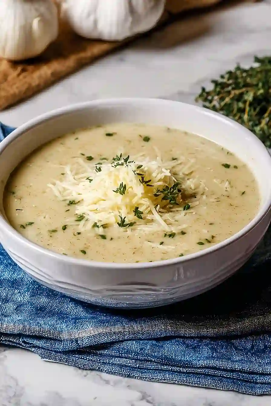 keto garlic soup
