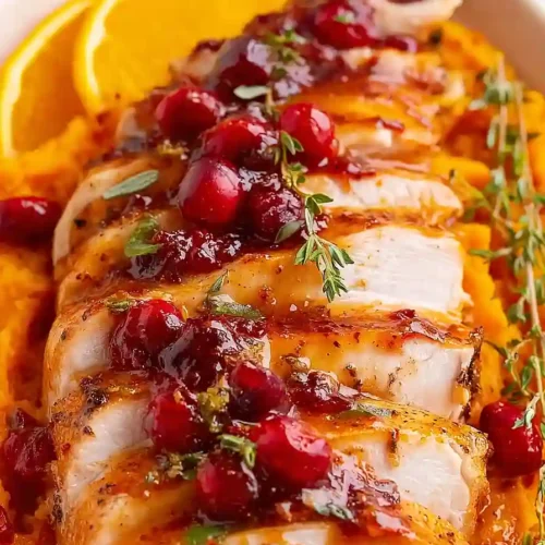 Cranberry Orange Glazed Turkey Breast