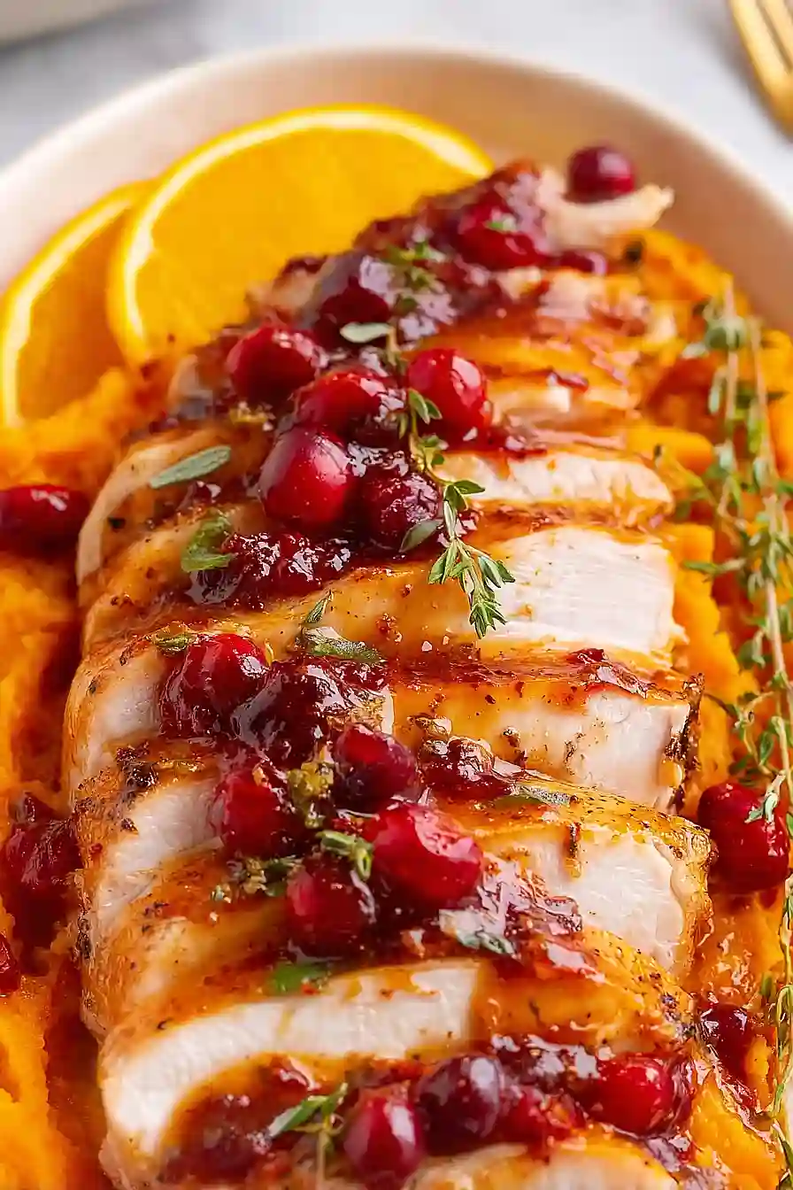 Cranberry Orange Glazed Turkey Breast