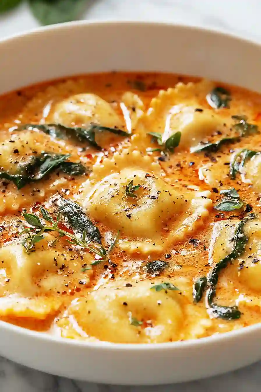 Tuscan Ravioli Soup