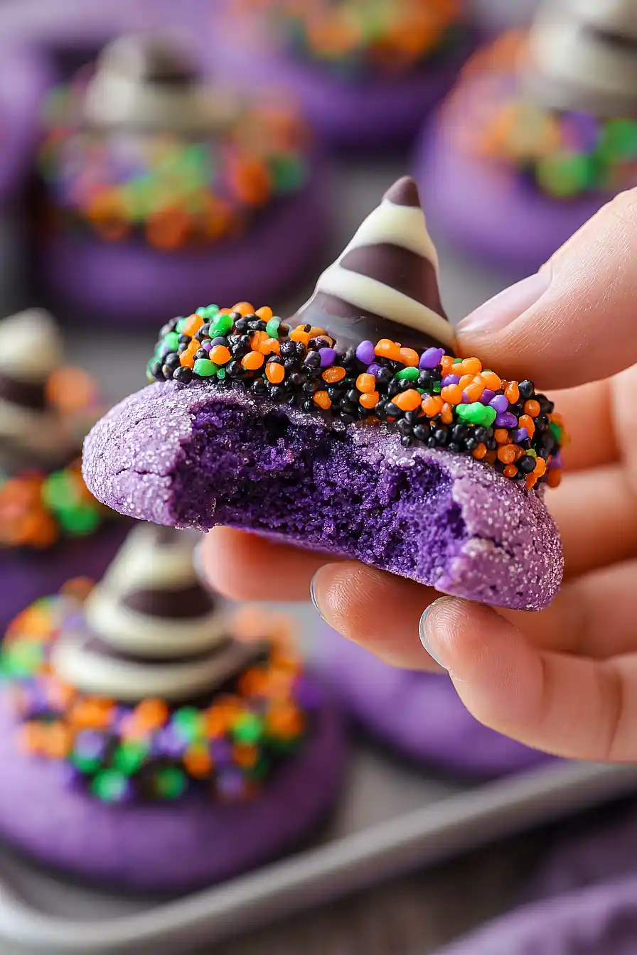 Witch Hat Halloween Cookies