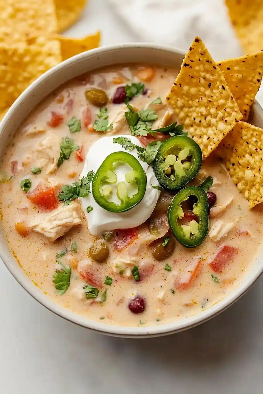 cream cheese white chicken chili