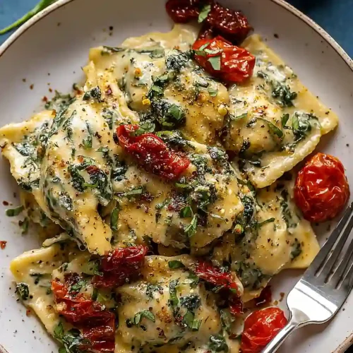 Creamy Tuscan Ravioli