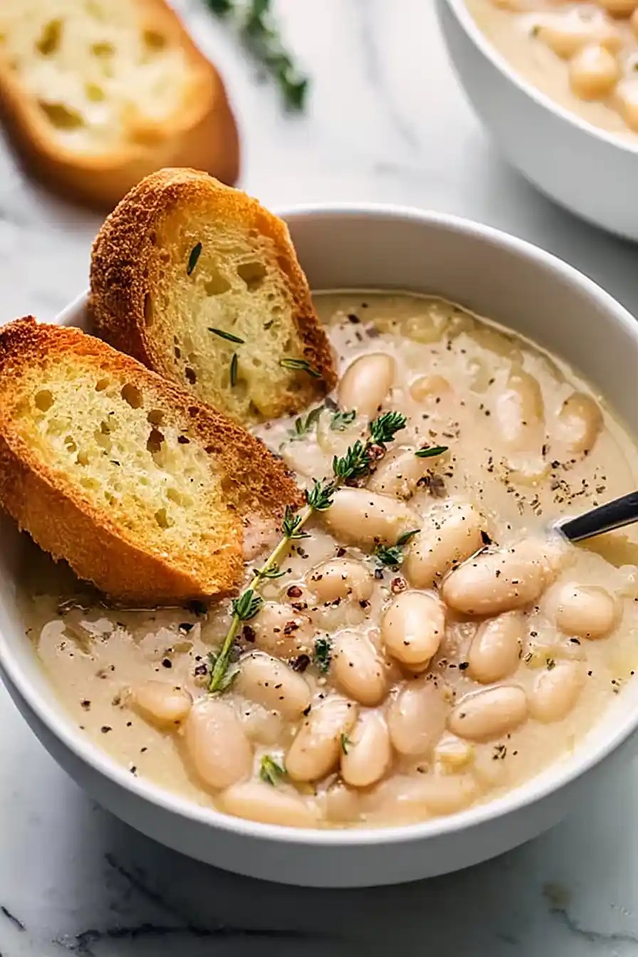 garlic white bean soup
