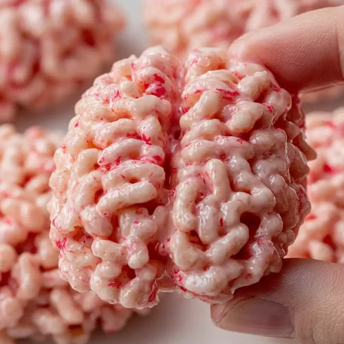 Marshmallow Rice Krispies Halloween Brains