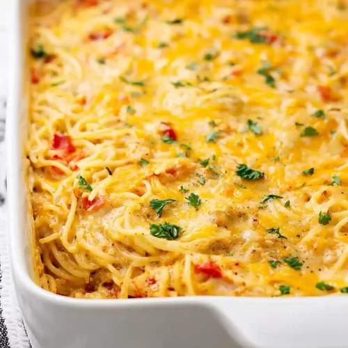 Southern Chicken Spaghetti Casserole