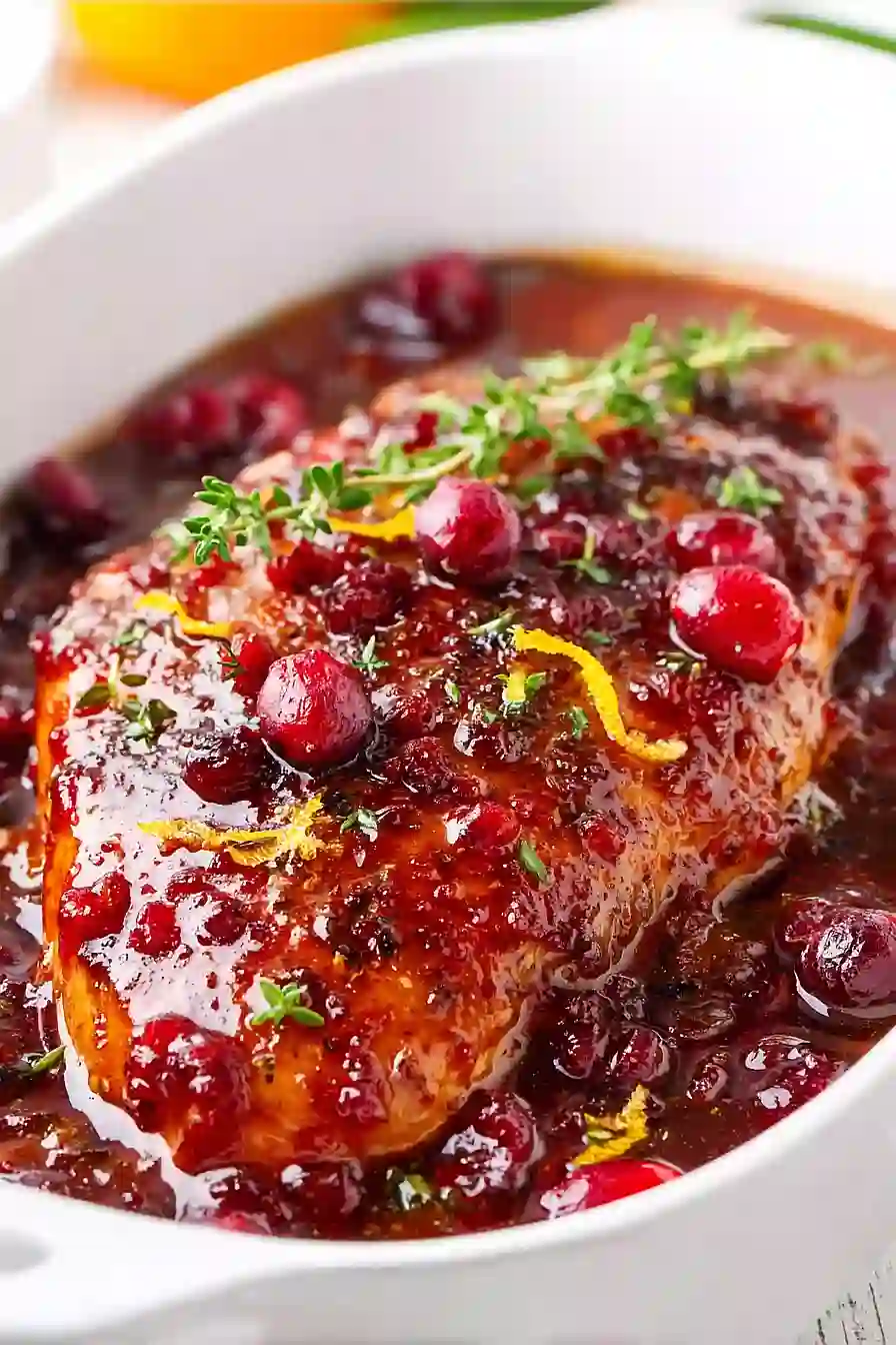 Cranberry Orange Glazed Turkey Breast