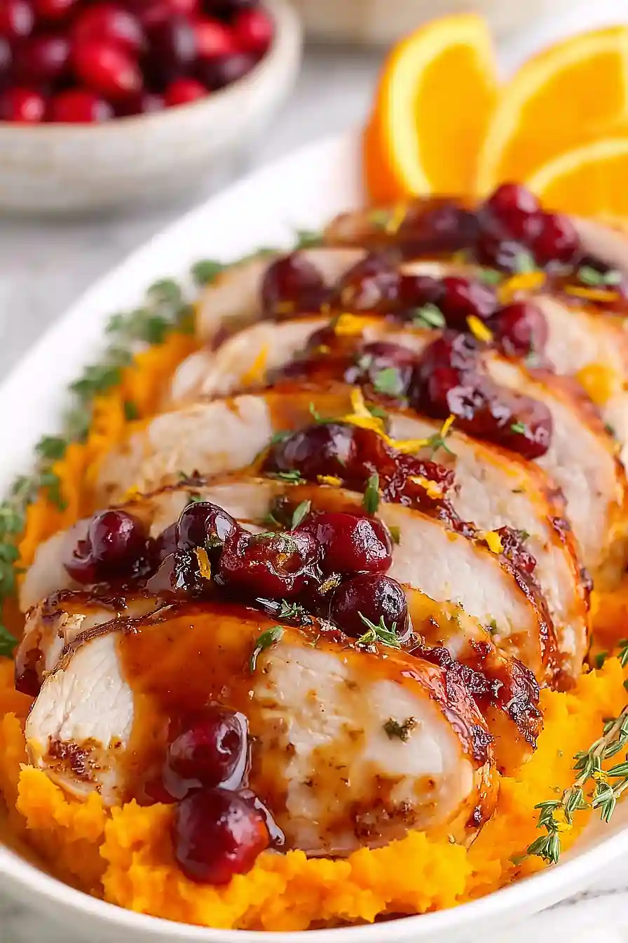 Cranberry Orange Glazed Turkey Breast