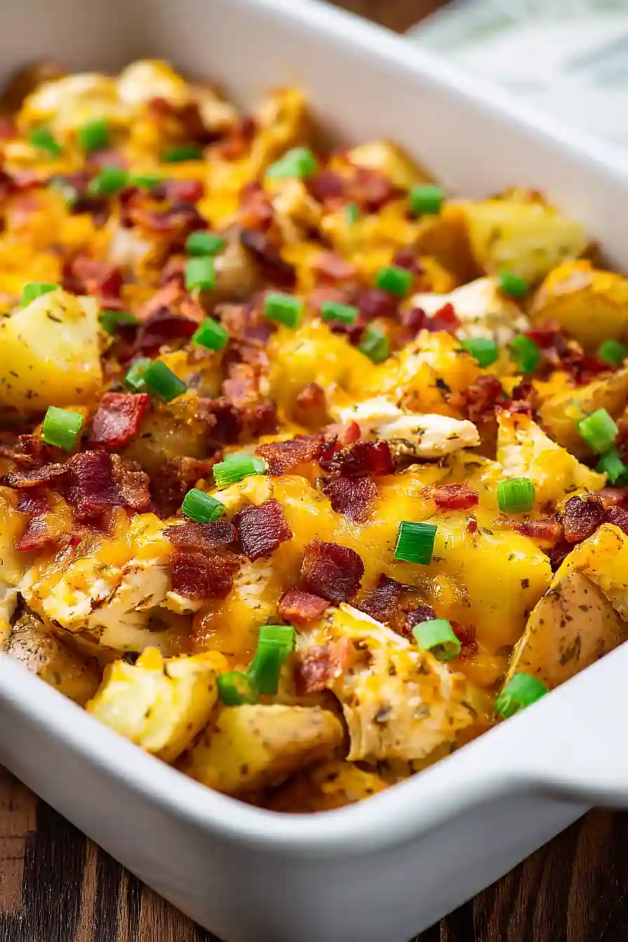 Loaded Chicken and Potato Casserole