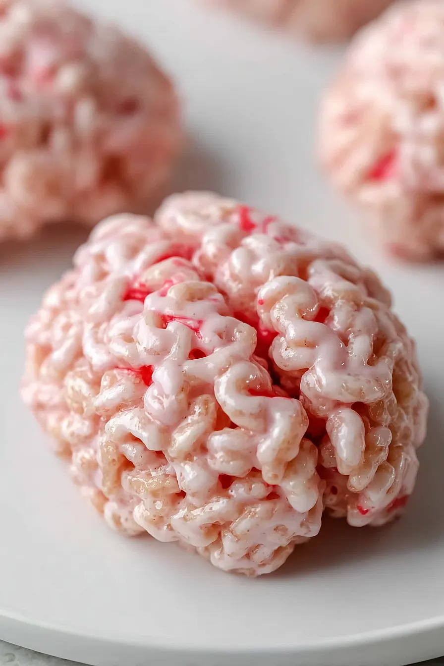 Marshmallow Rice Krispies Halloween Brains