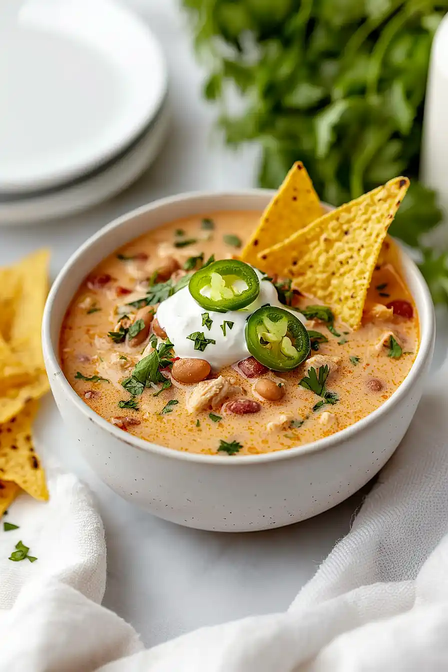 cream cheese white chicken chili