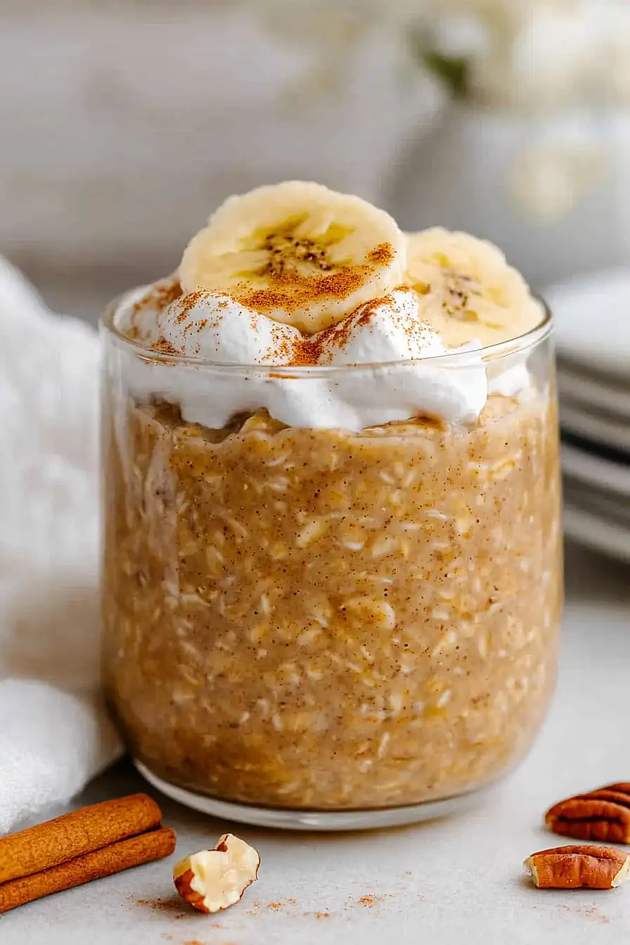 pumpkin banana overnight oats