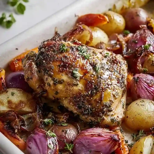 roasted chicken and vegetables