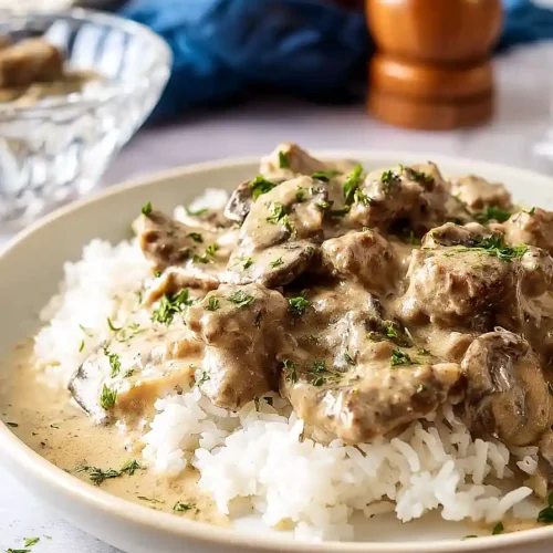 beef stroganoff with heavy cream