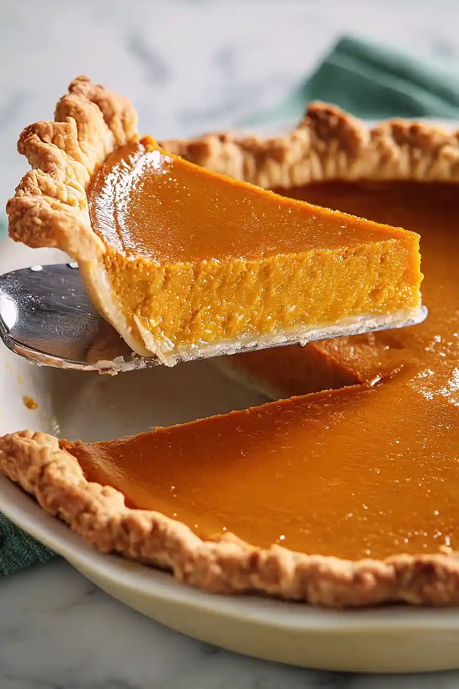 fresh pumpkin pie