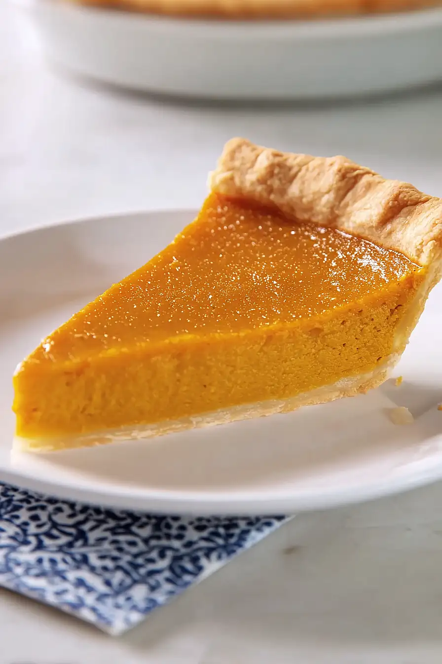 fresh pumpkin pie