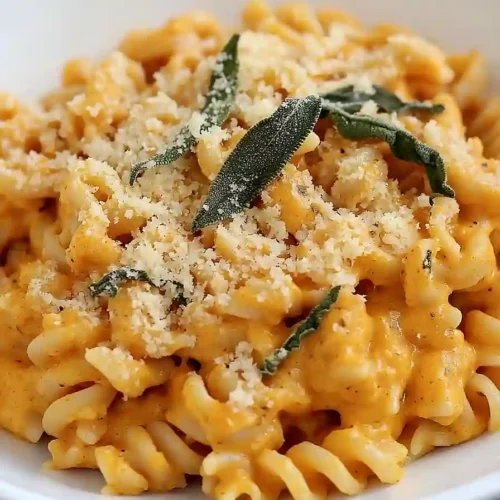 vegan pumpkin sage pasta