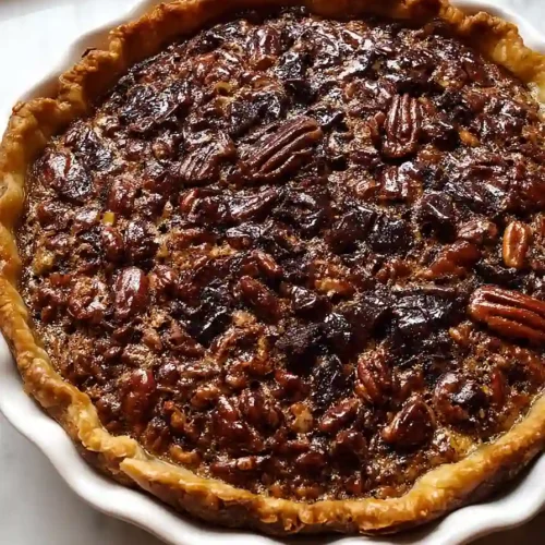 chocolate pecan pie with rum