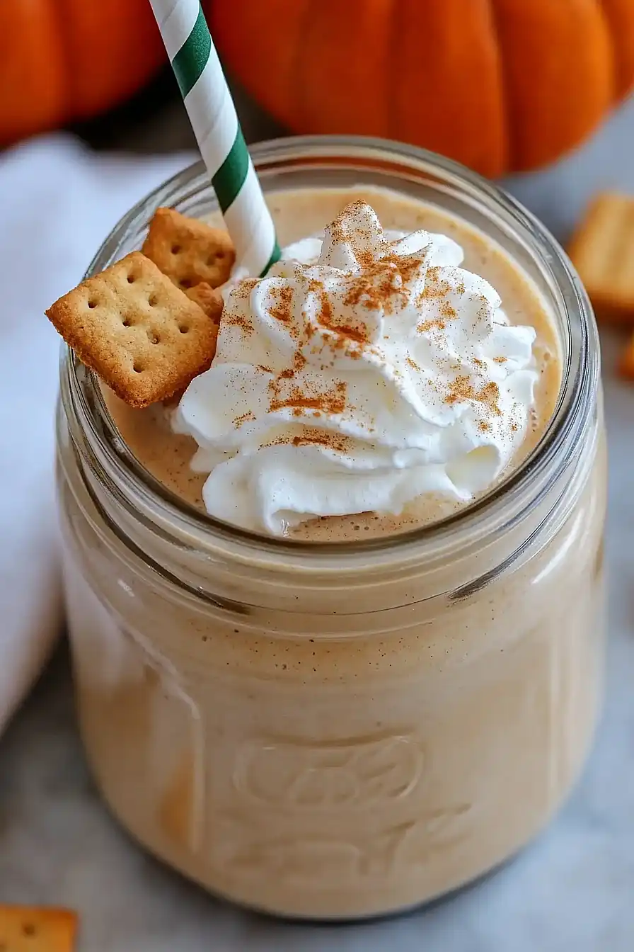 boozy pumpkin pie milkshake