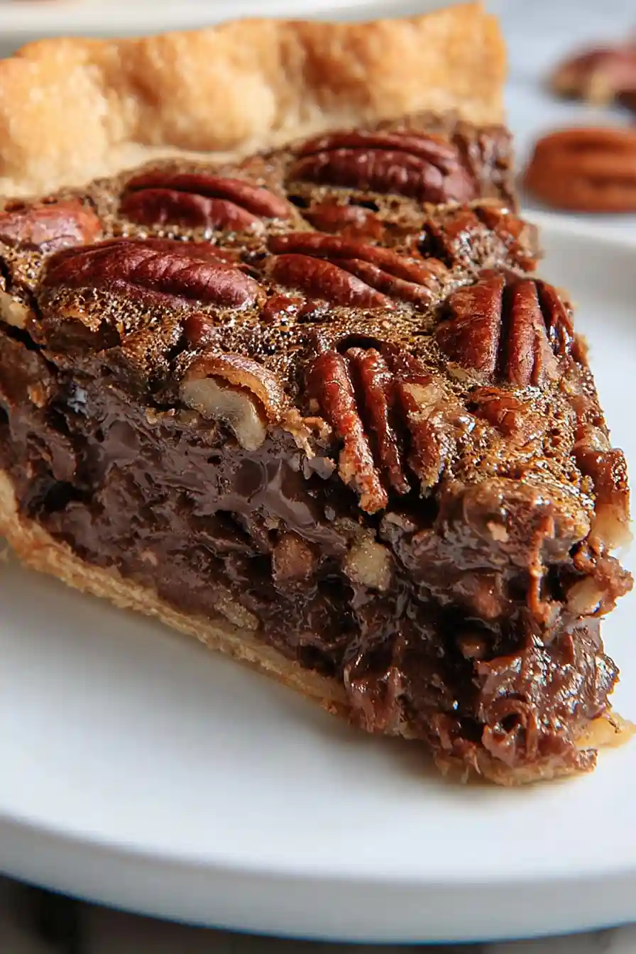 chocolate pecan pie with condensed milk