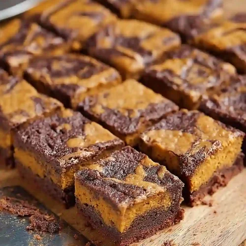 pumpkin swirl brownies