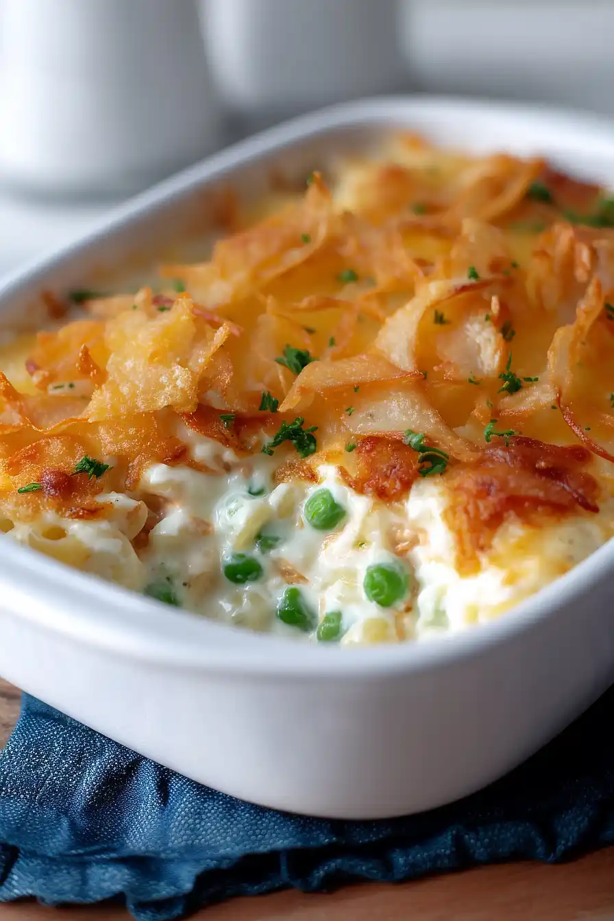 tuna casserole with french fried onions