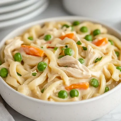chicken and dumplings with noodles
