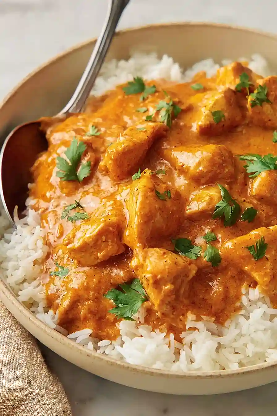 butter chicken with coconut milk