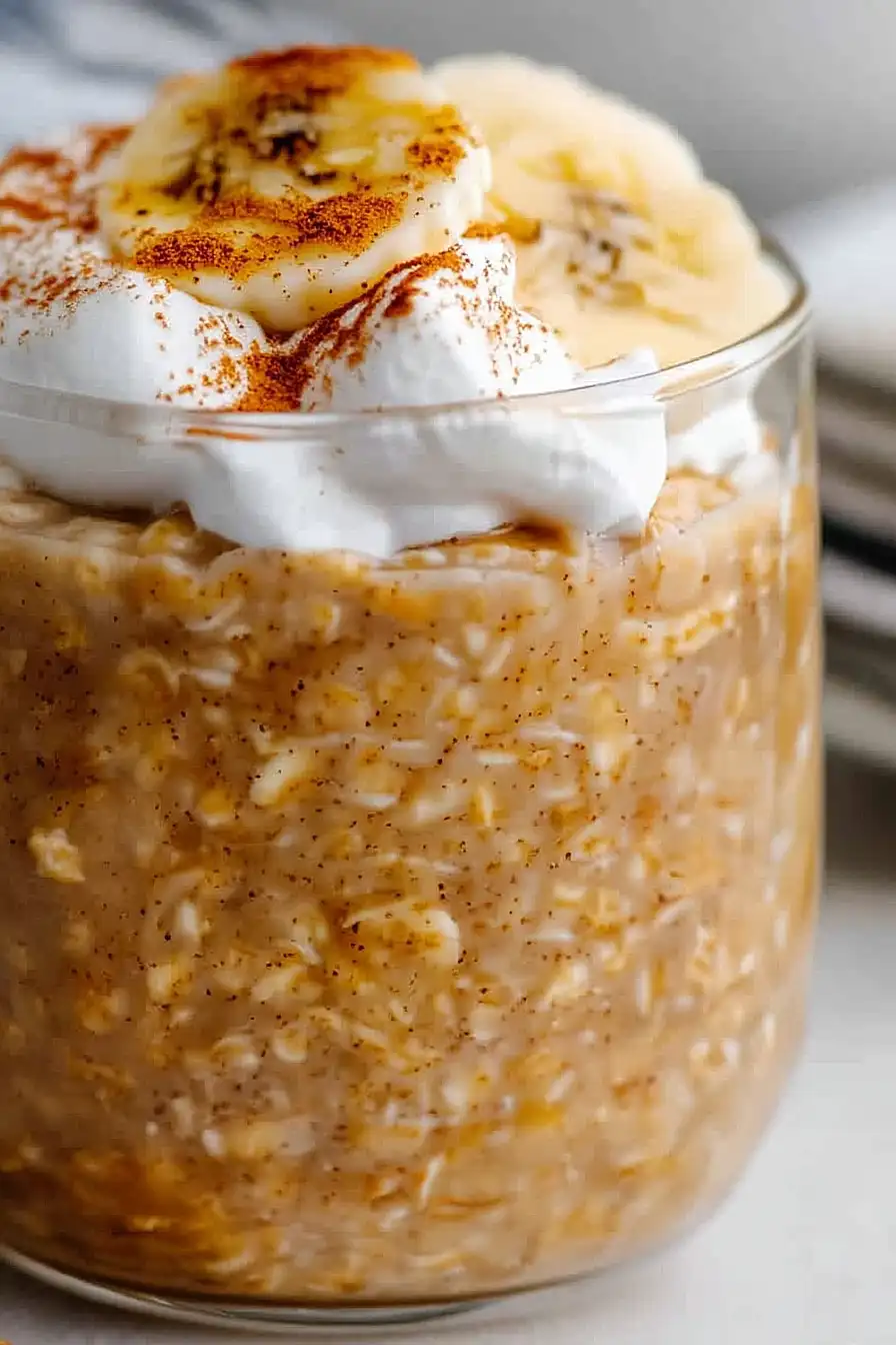 pumpkin banana overnight oats