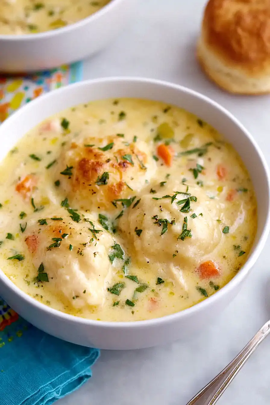 chicken and dumplings with cream of chicken