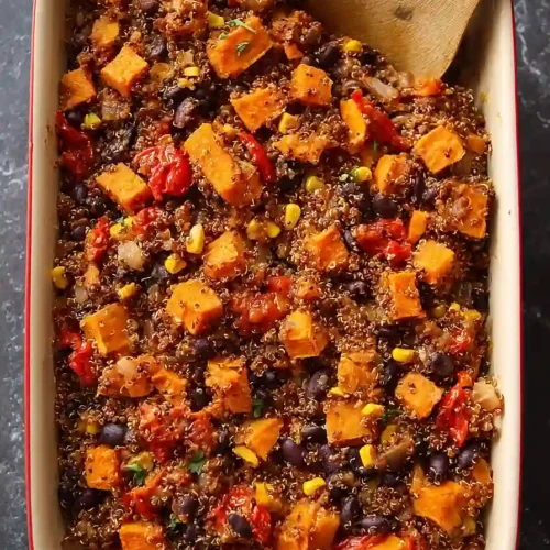 mexican sweet potato quinoa casserole