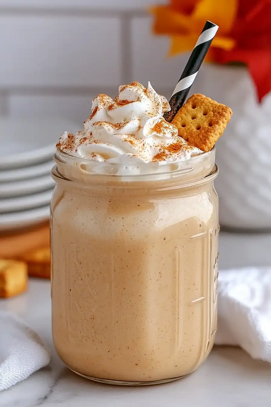 boozy pumpkin pie milkshake
