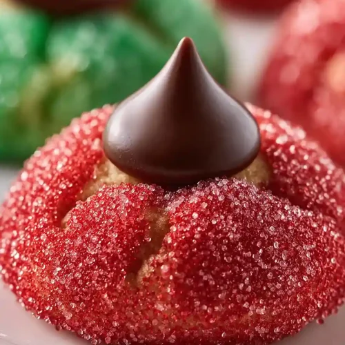 christmas peanut butter blossom cookies