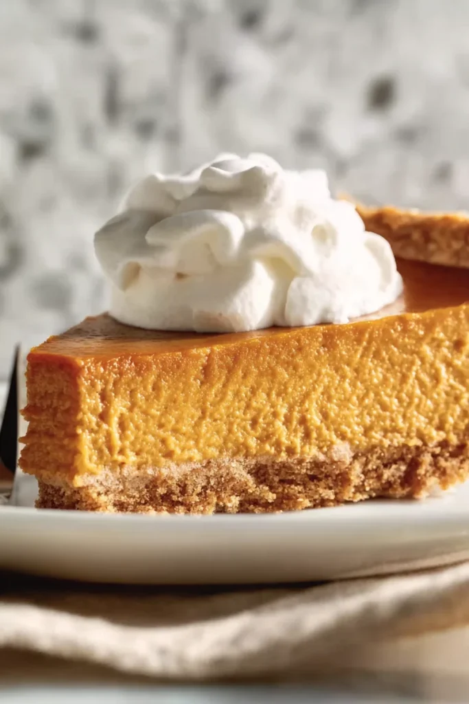 Tasty Pumpkin Pie with Graham Cracker Crust