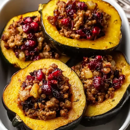 Pork Stuffed Acorn Squash