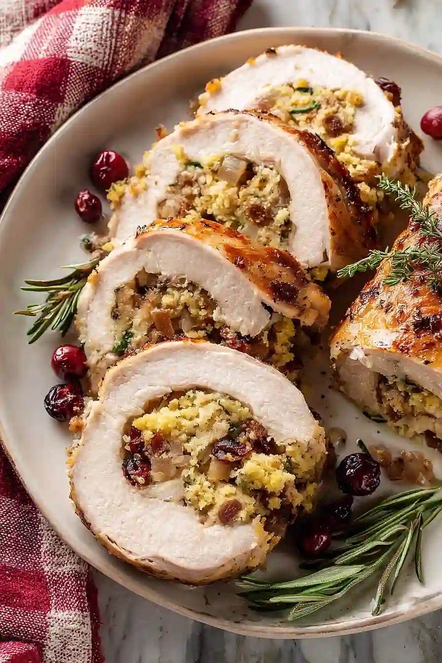pork loin with cornbread stuffing