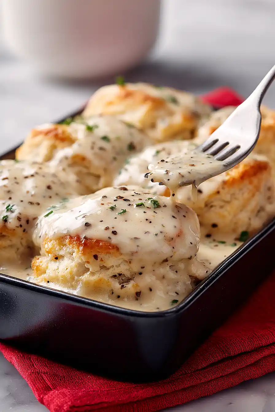 biscuits and gravy casserole without sausage