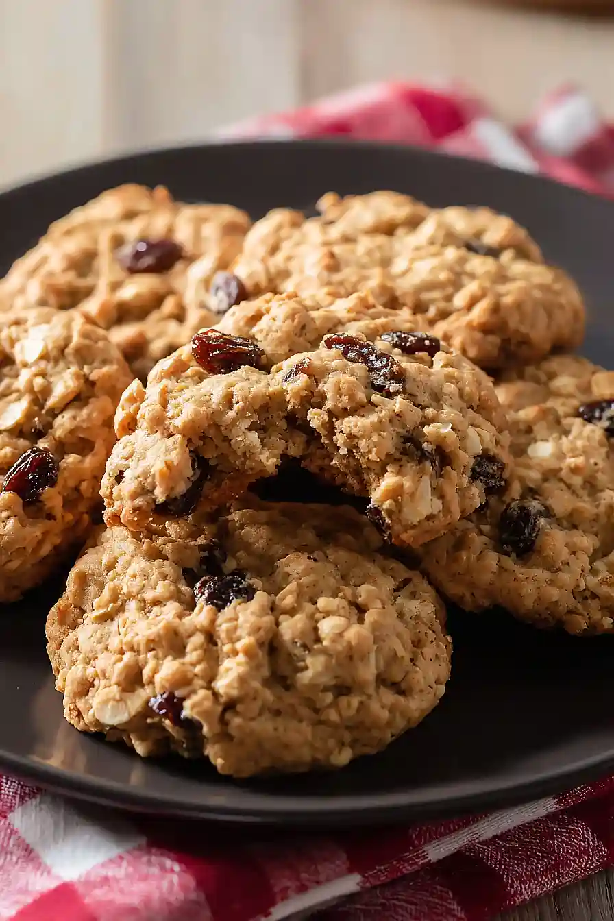 oatmeal raisin cookies wth olive oil