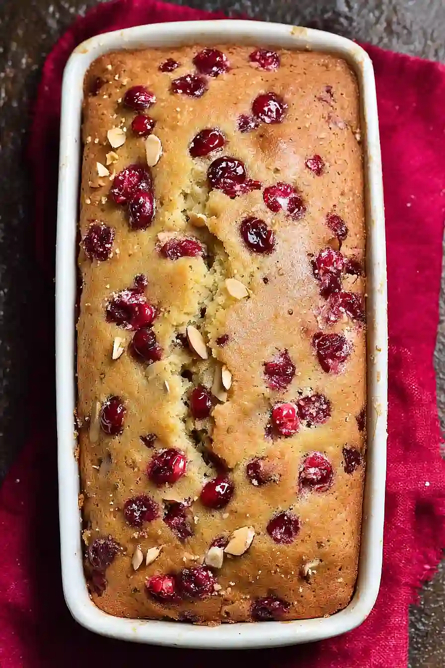 cranberry orange almond quick bread