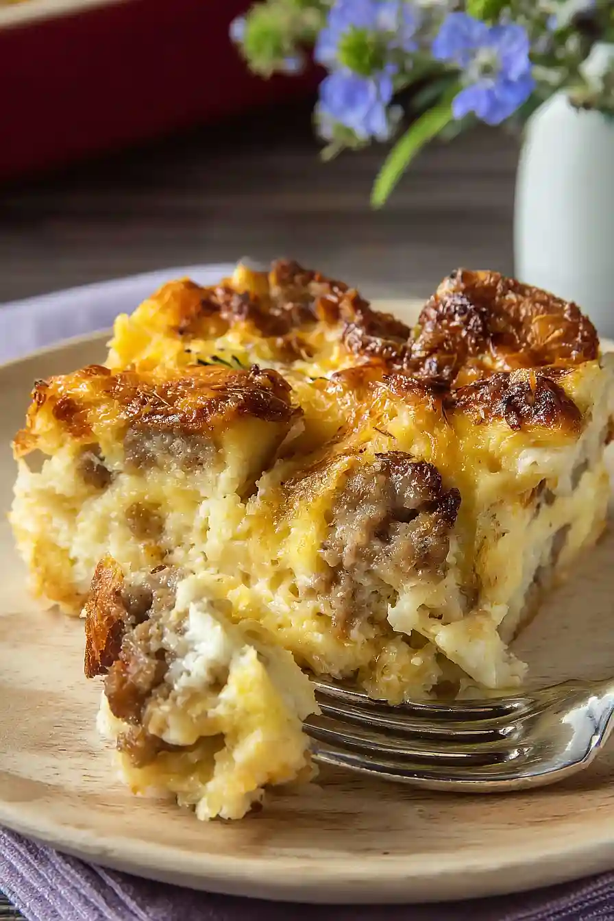 sausage and cheese strata