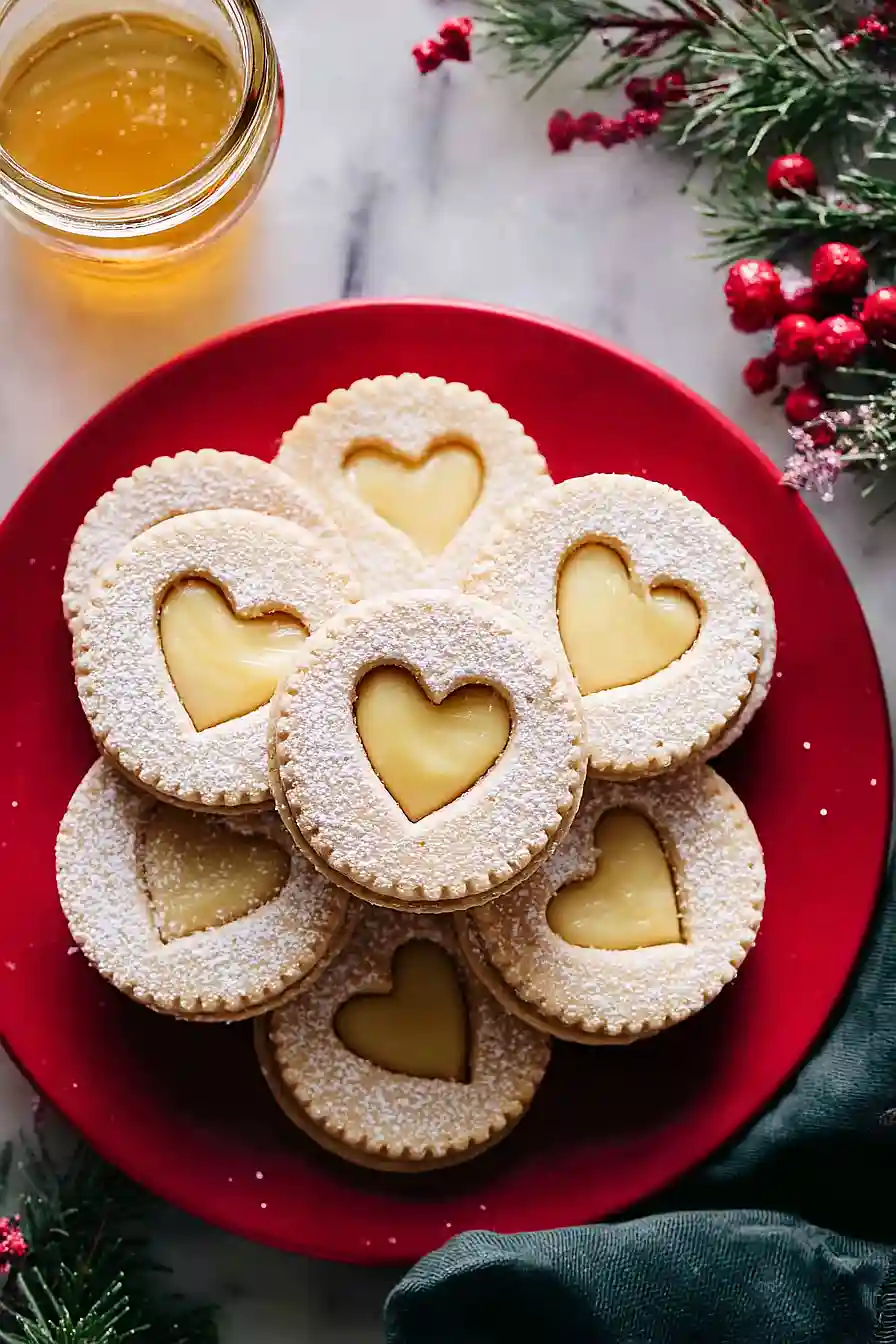 maple linzer cookies