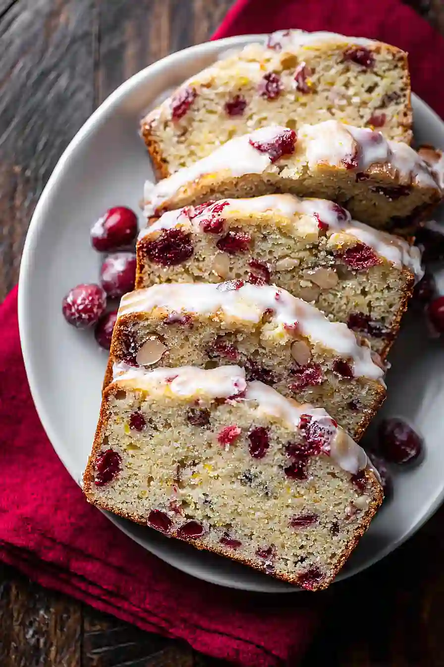 cranberry orange almond quick bread