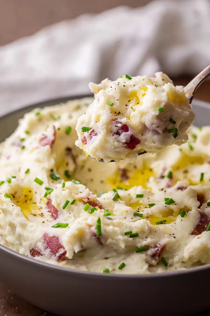 mashed red potatoes