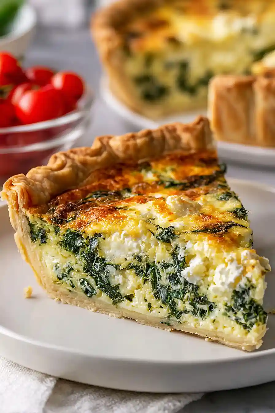 spinach and feta quiche