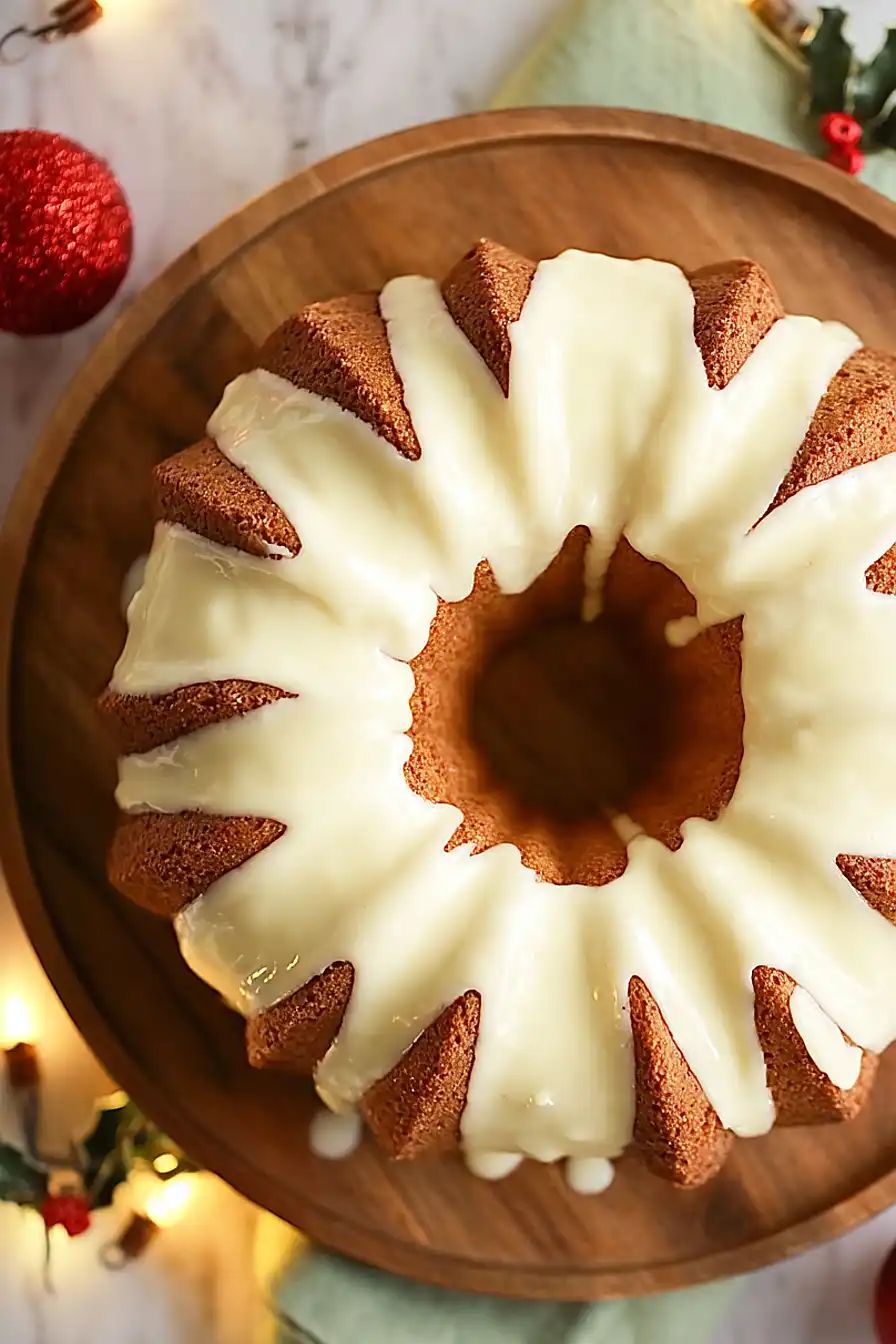 Eggnog pound cake