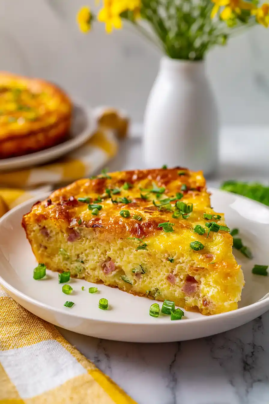 crustless ham and cheese quiche
