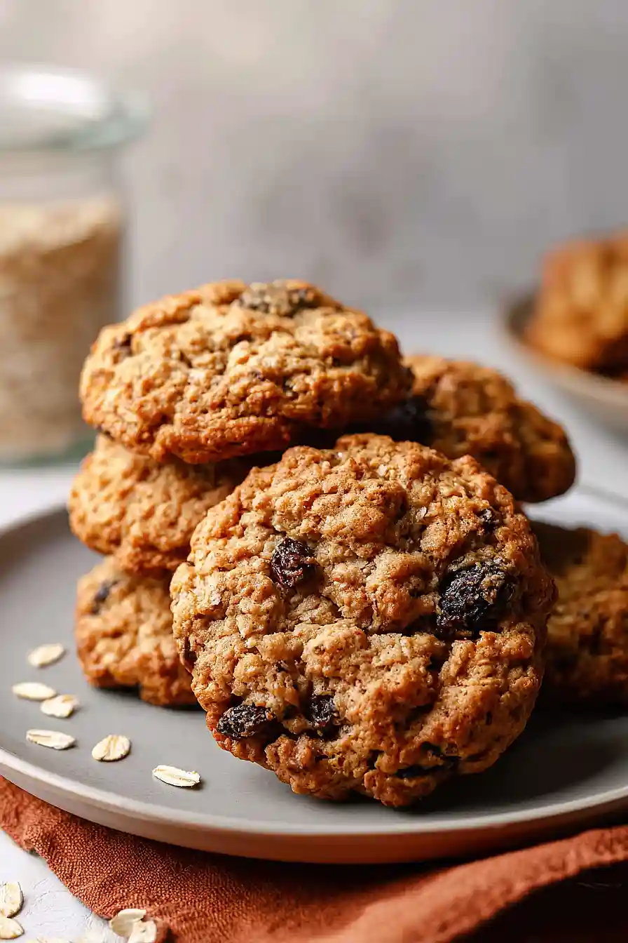 dairy free oatmeal raisin cookies