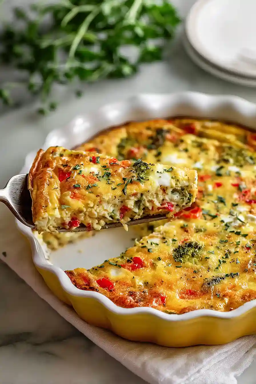 crustless veggie quiche
