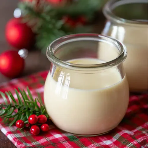 Eggnog panna cotta